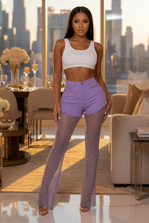 Diamond Princess Embellished Shorts